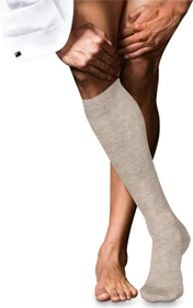 Falke No. 9 Pure Fil d'Écosse Socken wheat mel. (Herren)