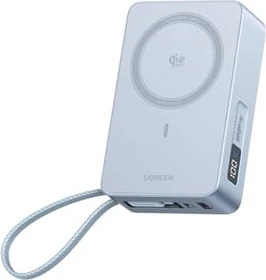 Ugreen MagFlow Magnetic Wireless Power Bank 20000mAh 45W (MagSafe compatible) grau