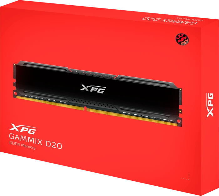 ADATA XPG Gammix D20 Black Edition UDIMM 32GB Kit, DDR4-3200, CL16-20-20