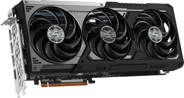 ASRock Radeon RX 9070 GRE Steel Legend Dark 12GB OC, RX9070GRE SLD 12GO, 12GB GDDR6, HDMI, 3x DP