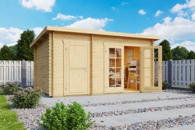 Lasita Maja Belmont 1 Gerätehaus natur