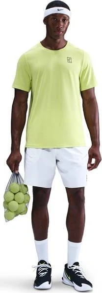 Nike Court Advantage Dri-FIT Funktionsshirt kurzarm light lemon twist (Herren)