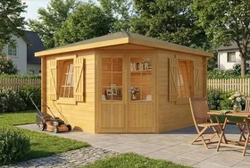 Alpholz Gartenhaus Monica Royal 375x375cm braun