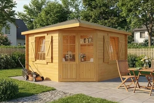 Alpholz Gartenhaus Monica Royal 375x375cm braun
