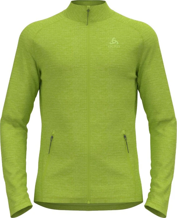 Odlo Tencia Mid Layer Jacke sharp green melange (Herren)