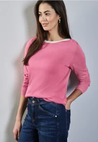 Street One Noreen Strickpullover sunset pink (Damen)