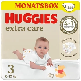 Huggies Extra Care Gr.3 Einwegwindel, 6-10kg, 144 Stück (2x 72 Stück)