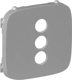 Legrand Valena Life Abdeckung für RCA 3-fach, aluminium