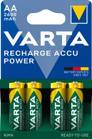 Varta Recharge Accu Power Mignon AA NiMH 2600mAh, 4er-Pack