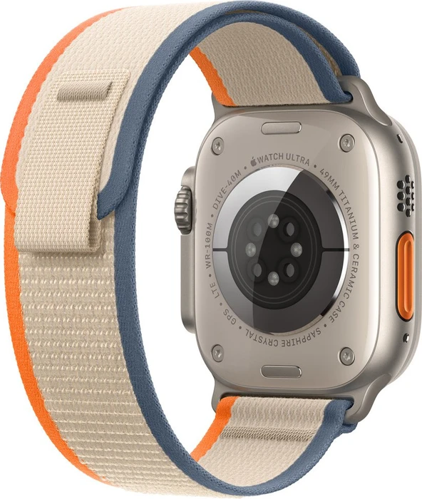 Apple Trail Loop S/M für Apple Watch Ultra (49mm) orange/beige