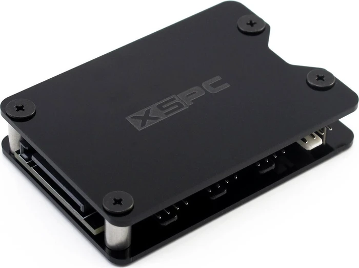 XSPC 8 Way PWM Splitter Hub schwarz, Lüfterverteiler 8-fach