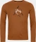 Ortovox 185 Merino Mountain Cutout Funktionsshirt langarm bristle brown (Herren) Vorschaubild