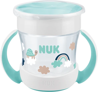 NUK Mini Magic Cup Trinkbecher mit Trinkrand und Deckel, 160ml
