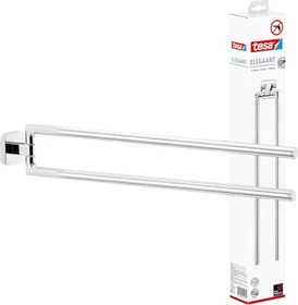 tesa Elegaant Handtuchhalter 2-armig inkl. Klebelösung chrom