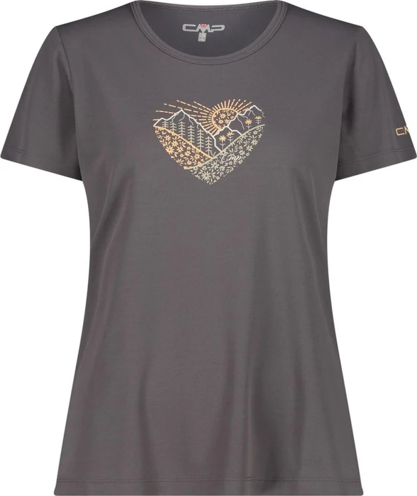 CMP Piqué Print Funktionsshirt kurzarm terra/provenza (Damen)