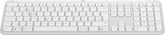 Logitech K950 Signature Slim, Off-White, Logi Bolt, USB/Bluetooth, CH