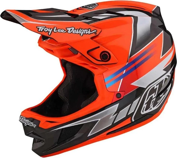 Troy Lee Designs D4 Carbon Fullface-Helm saber red