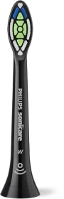 Philips HX6066/88 Sonicare W2 Optimal White Ersatzbürste schwarz, 6 Stück