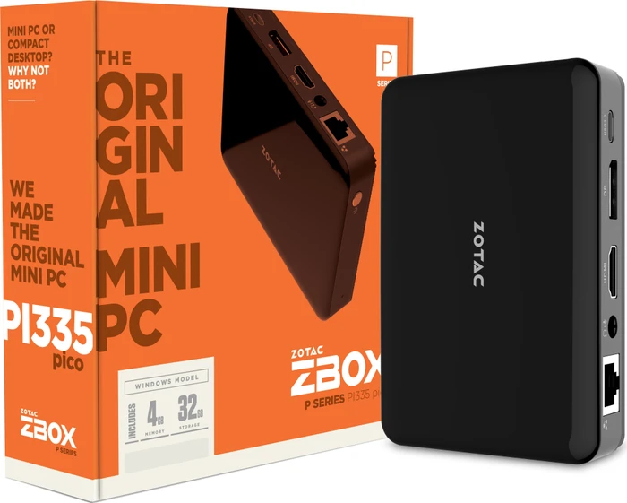 Zotac ZBOX PI335 pico, Celeron N3350, 4GB RAM, 32GB Flash
