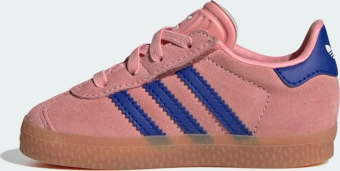 adidas Gazelle Comfort Closure Elastic Laces semi pink spark/lucid blue (Junior)