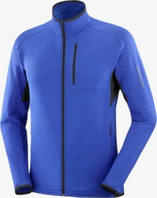 Salomon Essential Lightwarm Jacke surf the web/nightsky (Herren)