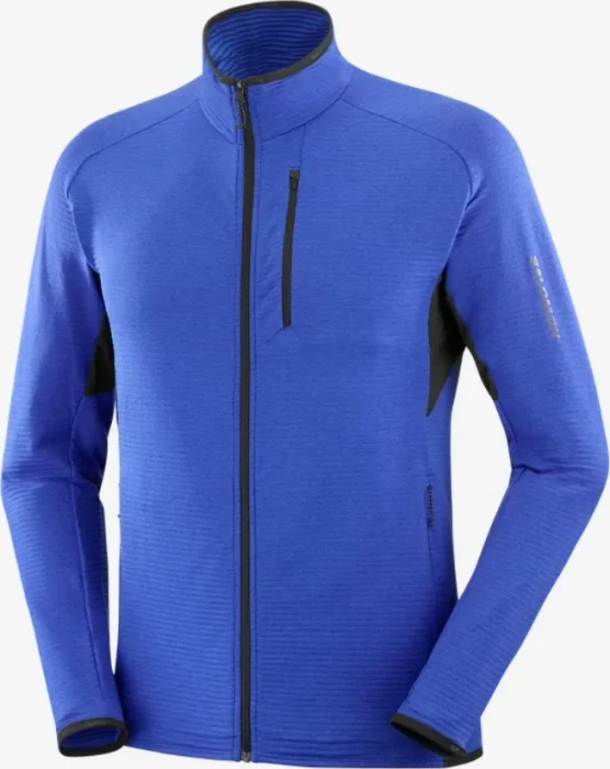 Salomon Essential Lightwarm Jacke surf the web/nightsky (Herren)