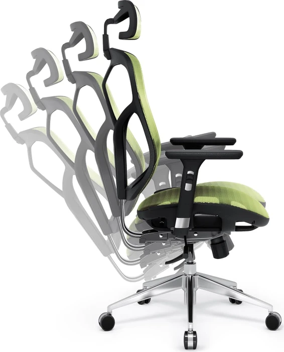 Diablo Chairs V-Basic Ergonomischer Bürostuhl, schwarz/grün