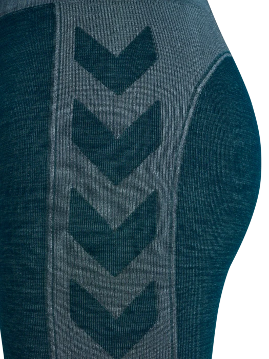 hummel CLEA Seamless Tight Hose lang dark sea (Damen)