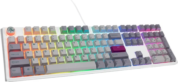 Ducky One 3 Mist Grey PBT, LEDs RGB, MX RGB ERGO CLEAR, USB, US
