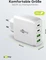 goobay 4-Port GaN Netzteil, USB-C/USB-A, 2x USB-C + 2x USB-A, 68W, weiß Vorschaubild