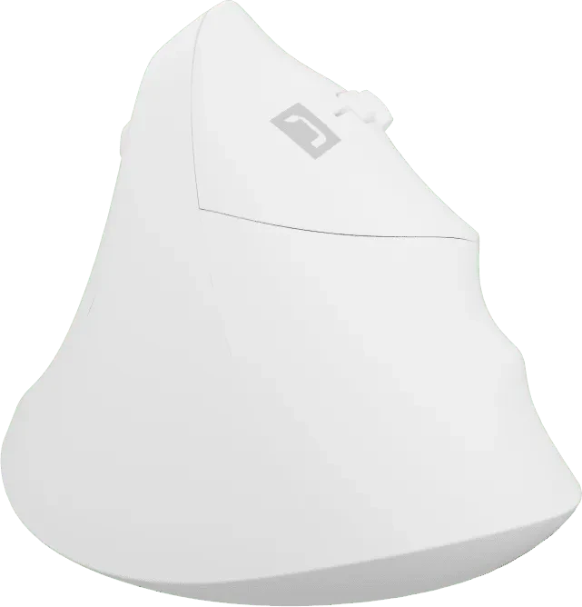 Natec Crake 2 Vertical Wireless Mouse weiß, USB/Bluetooth