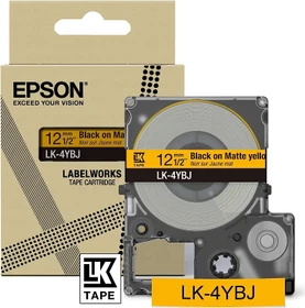 Epson LK-4YBJ Beschriftungsband, 12mm, schwarz/mattgelb