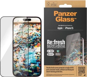 PanzerGlass Re:Fresh Ultra-Wide Fit with EasyAligner für Apple iPhone 15