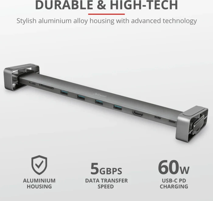 Trust Dalyx 10-in-1 Multi-Port Dock, USB-C 3.0 [Buchse]