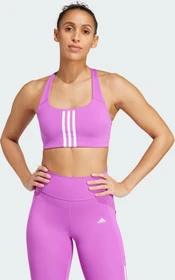 adidas Powerimpact Training Medium-Support 3-Streifen Sport-BH purple burst (Damen)
