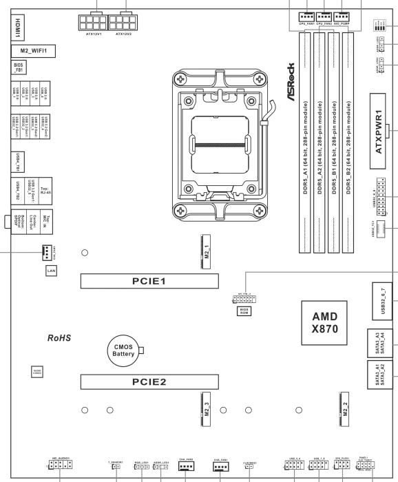 ASRock Phantom Gaming X870 Riptide WiFi (AMD AM5)