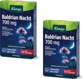 Kneipp Baldrian Nacht 700mg Filmtabletten, 60 Stück (2x 30 Stück)