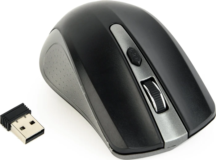 Gembird Wireless Optical Mouse 4B-04 schwarz/grau, USB