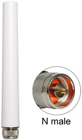 DeLOCK starr Outdoor-Antenne, 2.4GHz, 8dBi, omnidirektional, grau, 0.17m