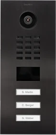 DoorBird D2103V IP Video Türstation mit 3 Ruftasten Titan, Edelstahl V2A, gebürstet