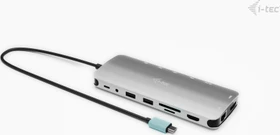 i-tec Metal Nano 3x Display Dock, USB PD 140W, USB-C 3.1 [Stecker] (C31NANOTRIPLEDOCKPD)