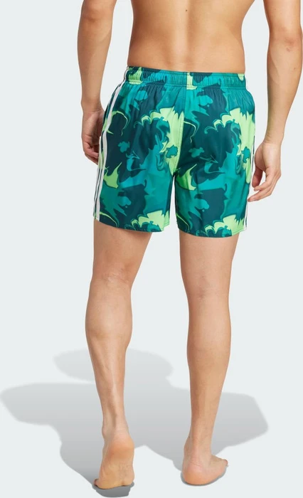 adidas Tie-Dye 5-Inch Badeshorts aurora ivy/white (Herren)