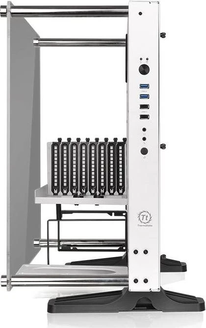 Thermaltake Core P3 Tempered Glass Snow Edition, weiß, Glasfenster