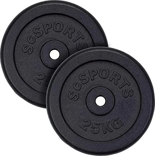 ScSports Gusseisen Hantelscheibe 2x 25kg
