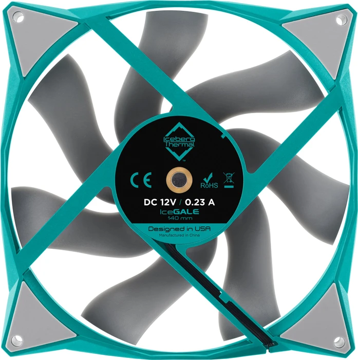 Iceberg Thermal IceGALE, Teal, 140mm, 2er-Pack