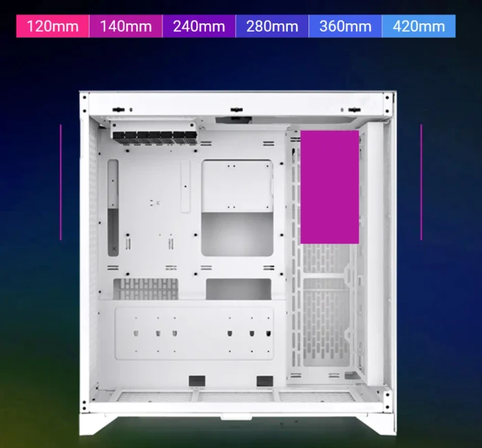 Thermaltake CTE E600 MX Snow, weiß, Glasfenster