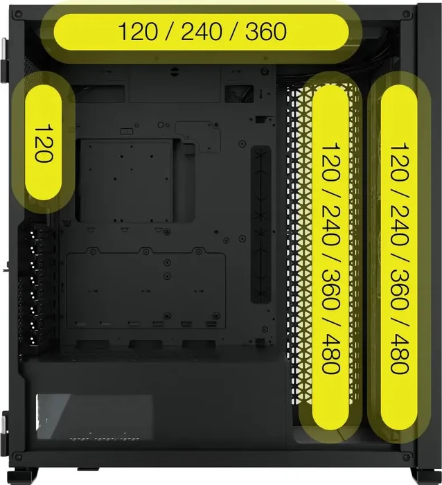 Corsair 7000D Airflow, schwarz, Glasfenster