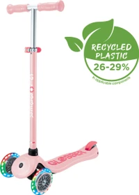 Globber Primo Plus Lights Kickboard pale pink