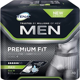 Tena Men Premium Fit Protective Underwear Schutzhose Größe M, 12 Stück