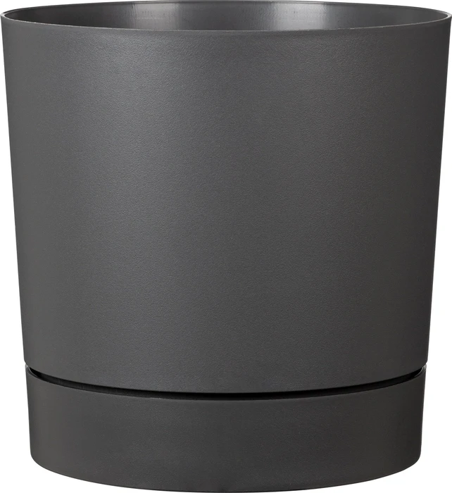 Scheurich Plano+ Pflanzgefäß 39cm metallic grey